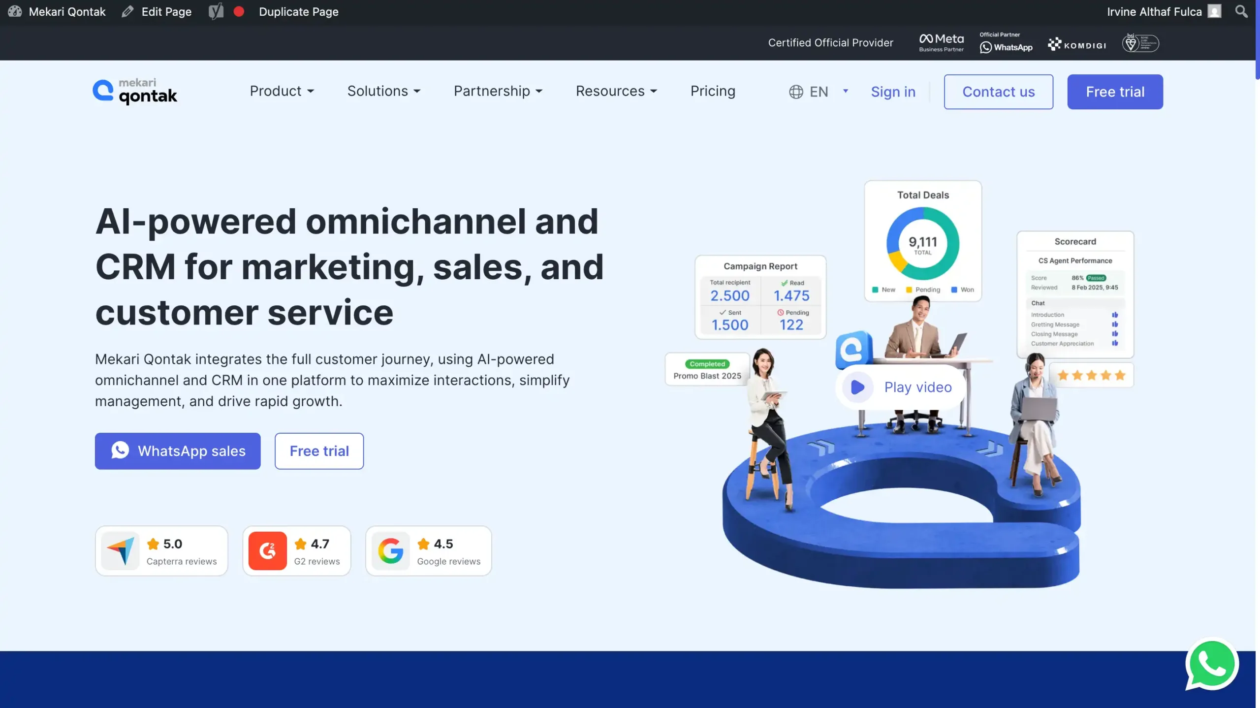 Mekari Qontak-best enterprise workflow automation software