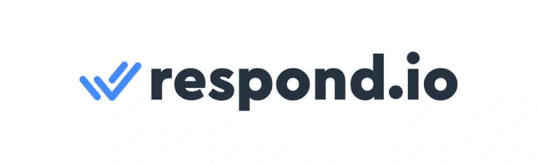 Logo respond.io menonjol dengan desain sederhana, mengekspresikan identitas merek di latar belakang bersih, menciptakan kesan profesional untuk layanan komunikasi.