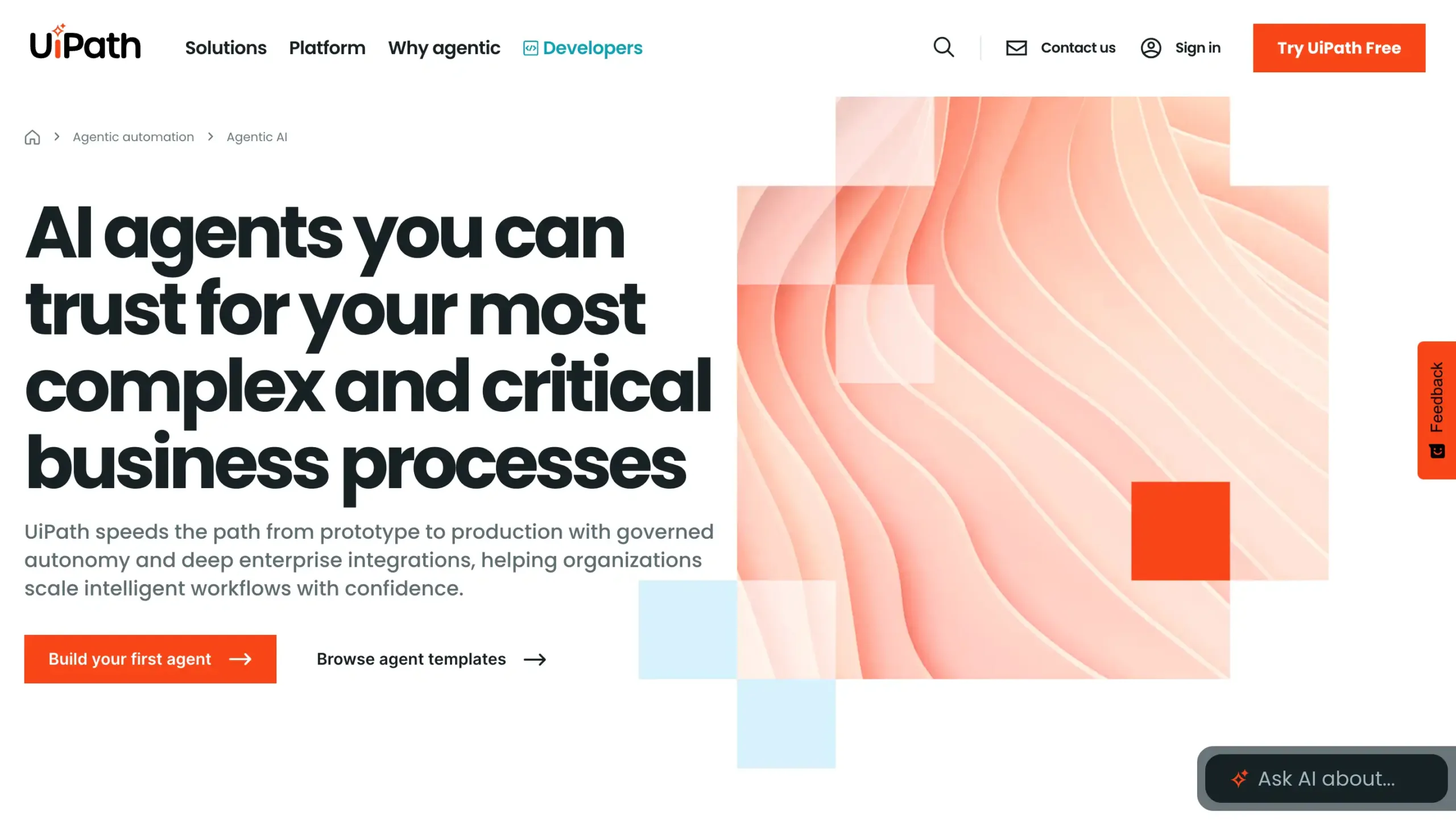 UiPath-best ai workflow automation tools