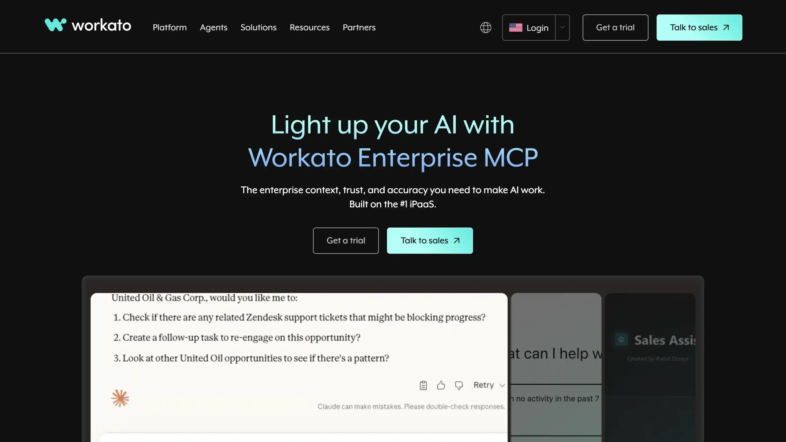 Workato-best enterprise workflow automation software