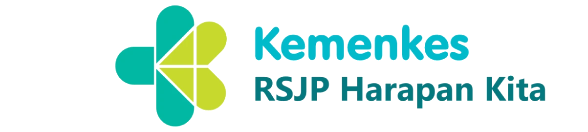 Logo organisasi kesehatan dirancang dengan simbol geometris berwarna hijau dan biru, mencerminkan profesionalisme dan komitmen pada pelayanan kesehatan.