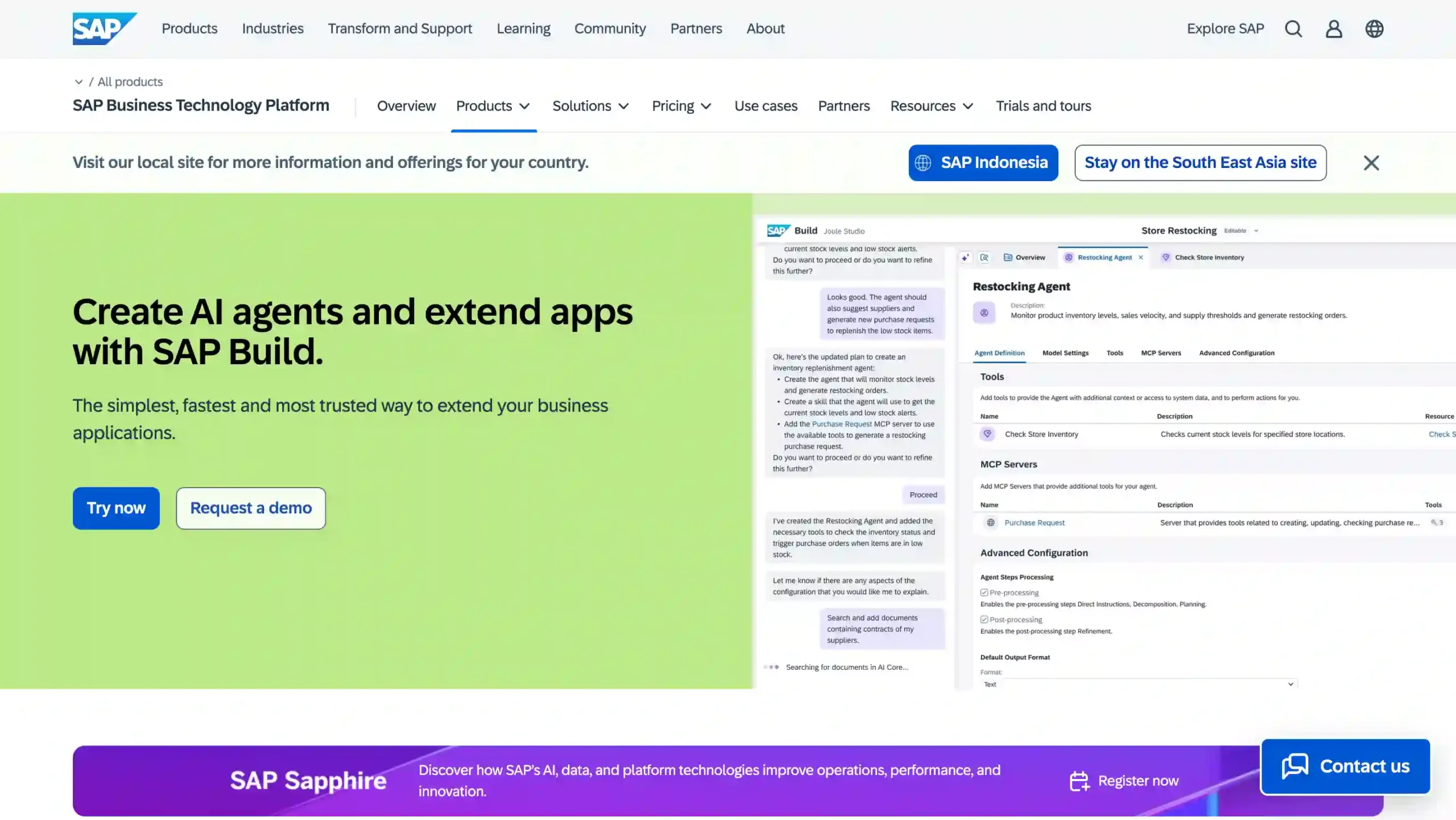 SAP Build-best enterprise workflow automation software