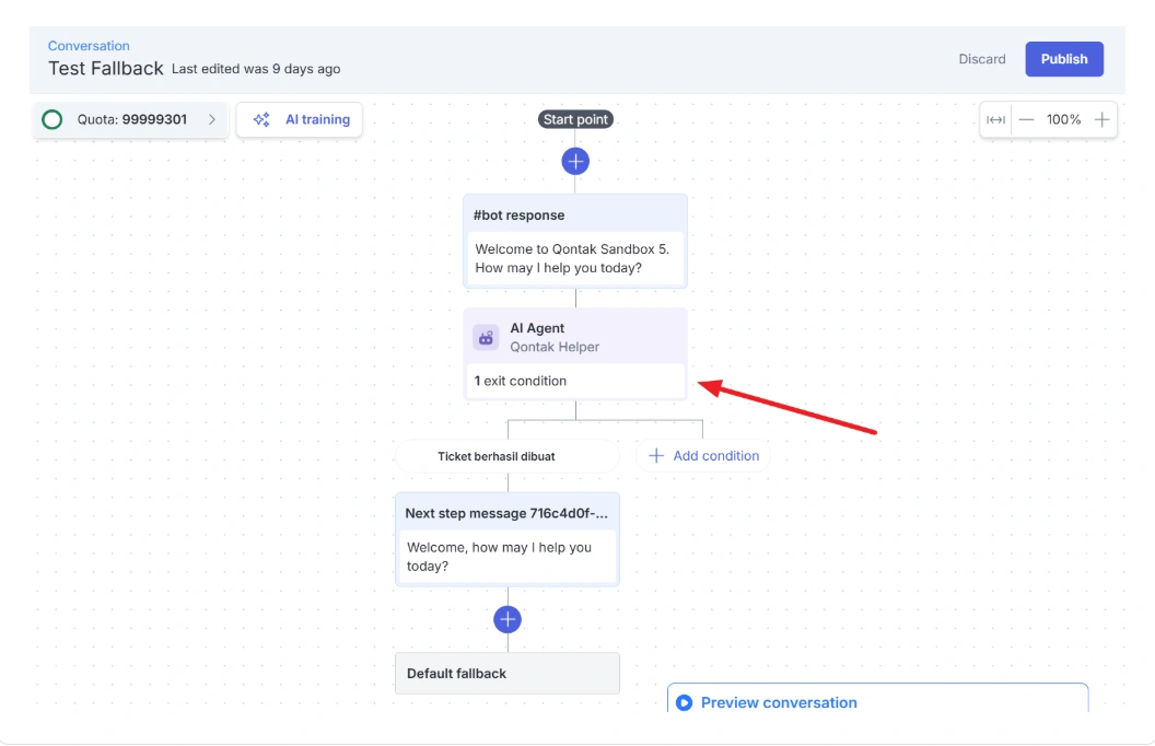 cara membuat ai sales agent-Implementasikan AI Agent ke Alur Percakapan