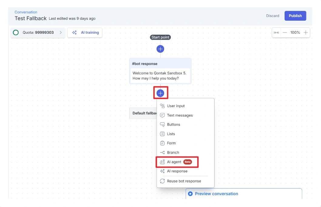 cara membuat ai sales agent-Implementasikan AI Agent ke Alur Percakapan