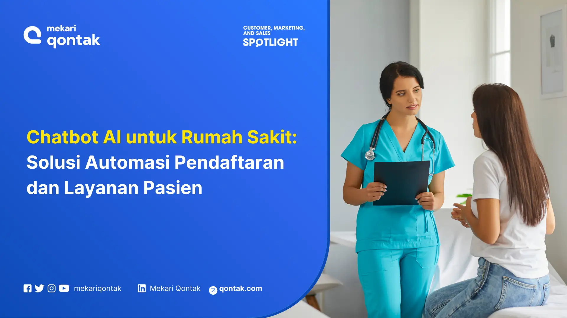 Chatbot AI untuk Rumah Sakit: Solusi Automasi Pendaftaran dan Layanan Pasien