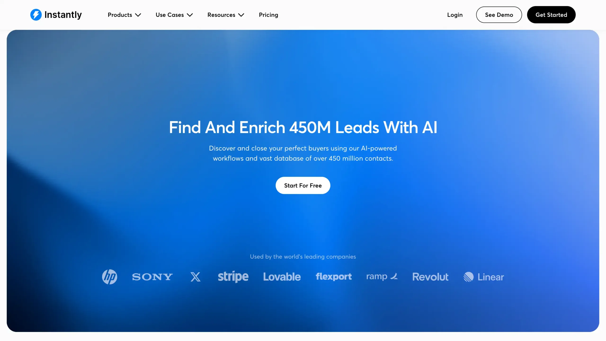 Instantly-best ai lead generation tools