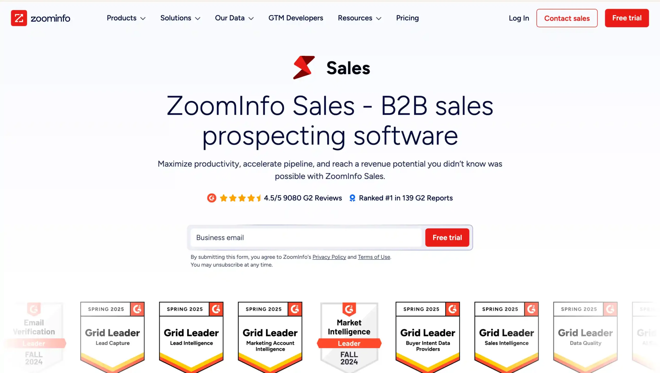 ZoomInfo Sales-best ai lead generation tools